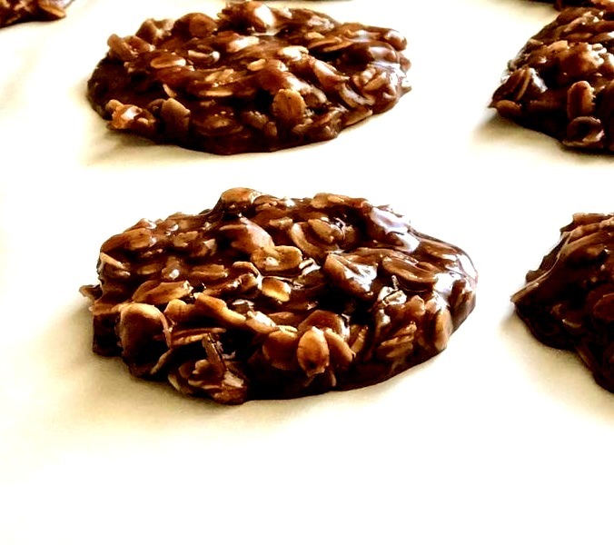 No-Bake Chocolate-Peanut Butter Drop Cookies