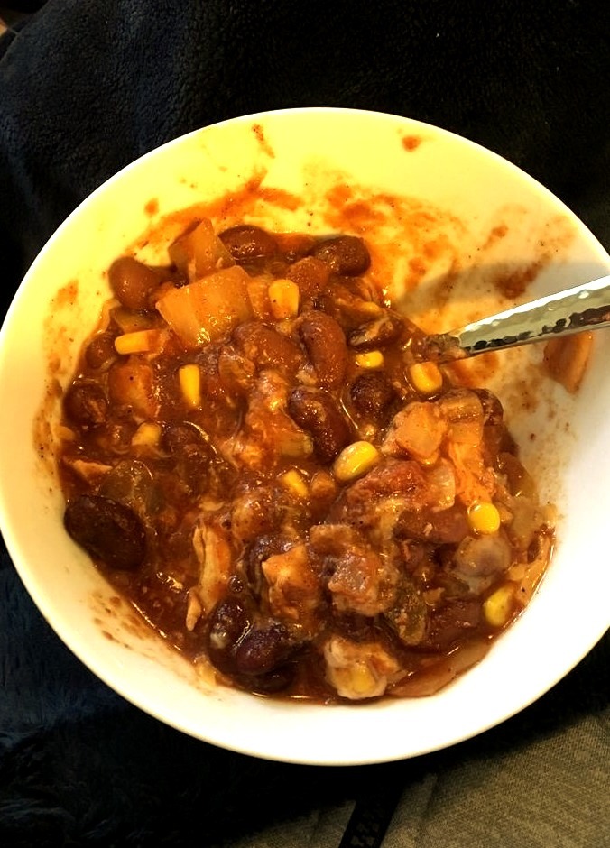 Slow Cooker Chicken Thigh Chili
