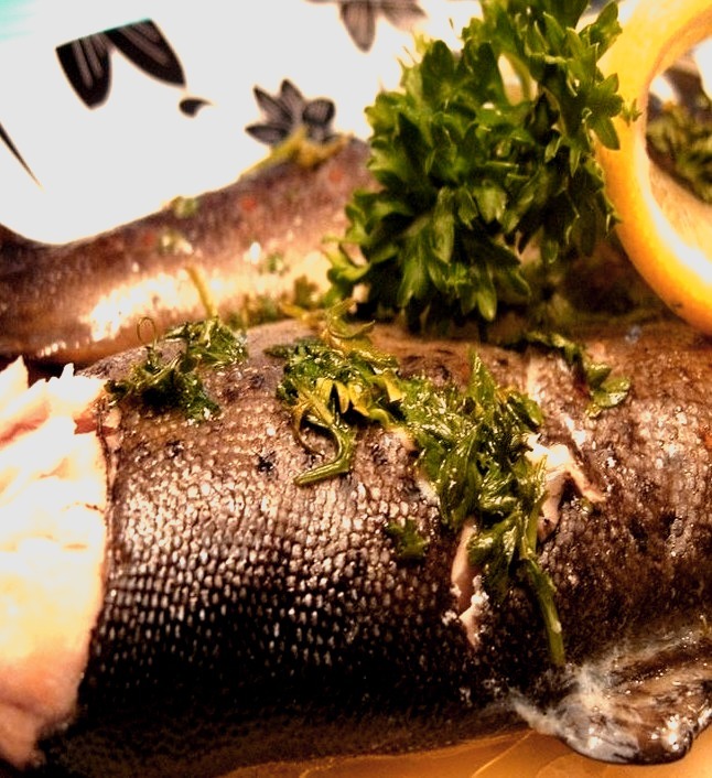 Foil Barbecued Trout with Wine